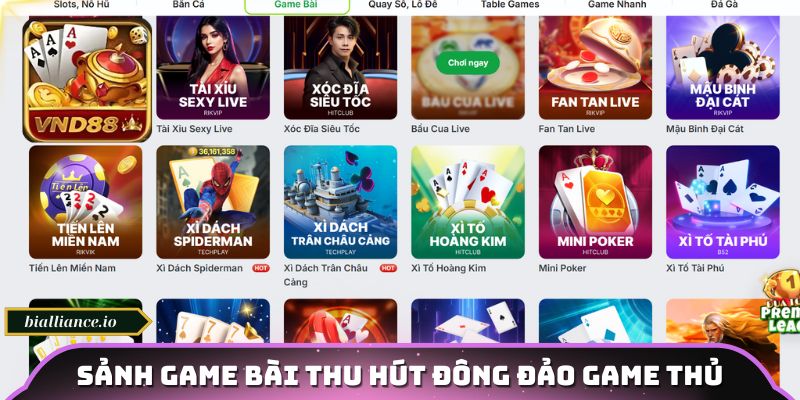 Sảnh Game Bài
